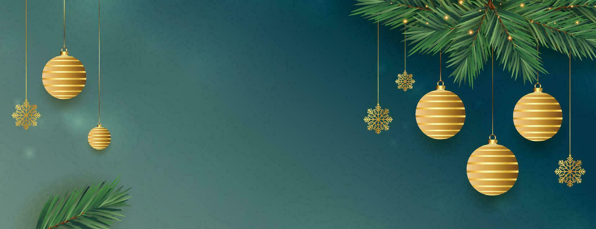 Noël des balles, vacances cadeaux avec d'or arc, sapin arbre branches, pin cônes et brillant étoiles. illustration pouvez être utilisé pour Noël conception, affiches, cartes, sites Internet et bannières. vecteur