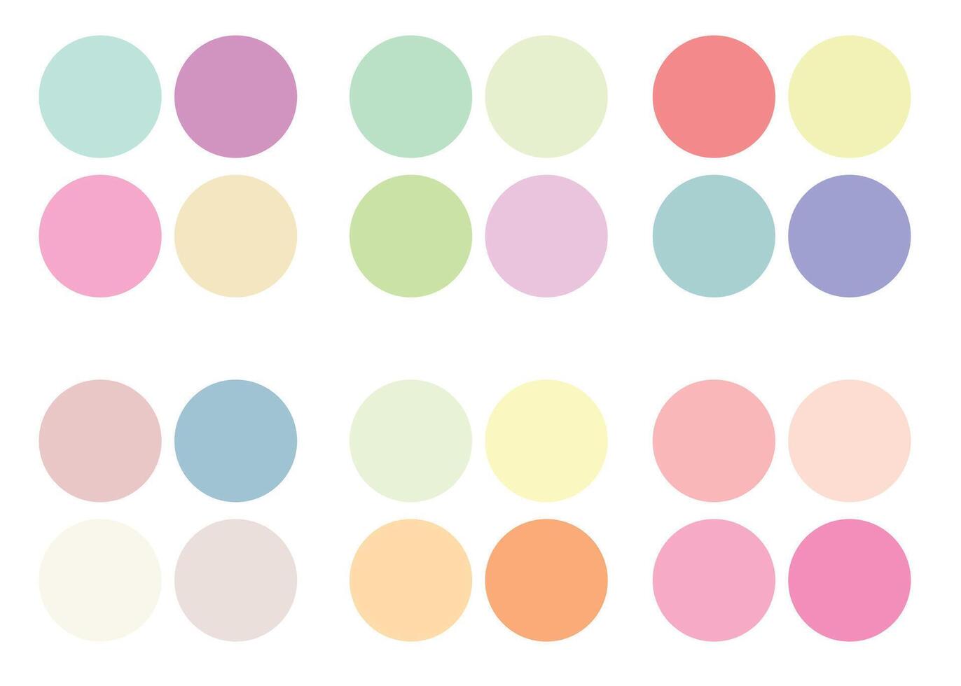 abstrait coloré palette guide. pastel Couleur ensemble. rgb couleur. vecteur