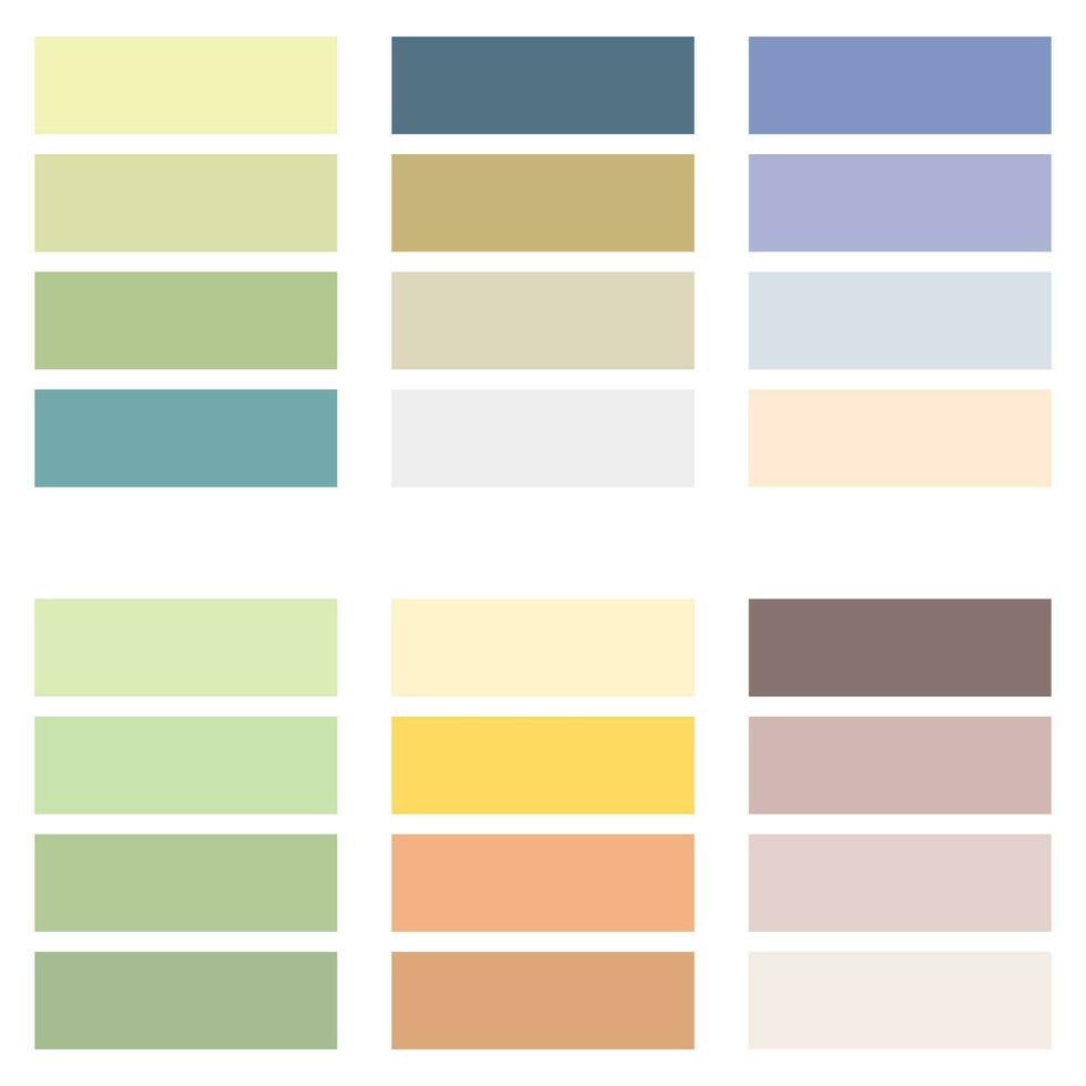 abstrait coloré palette guide. pastel Couleur ensemble. rgb couleur. vecteur