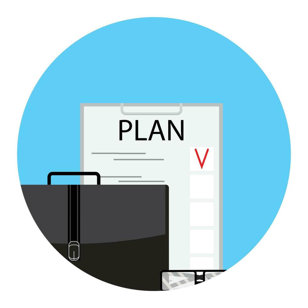 Planification faire liste icône. liste de contrôle et Publier il, programme et ordre du jour, vecteur illustration