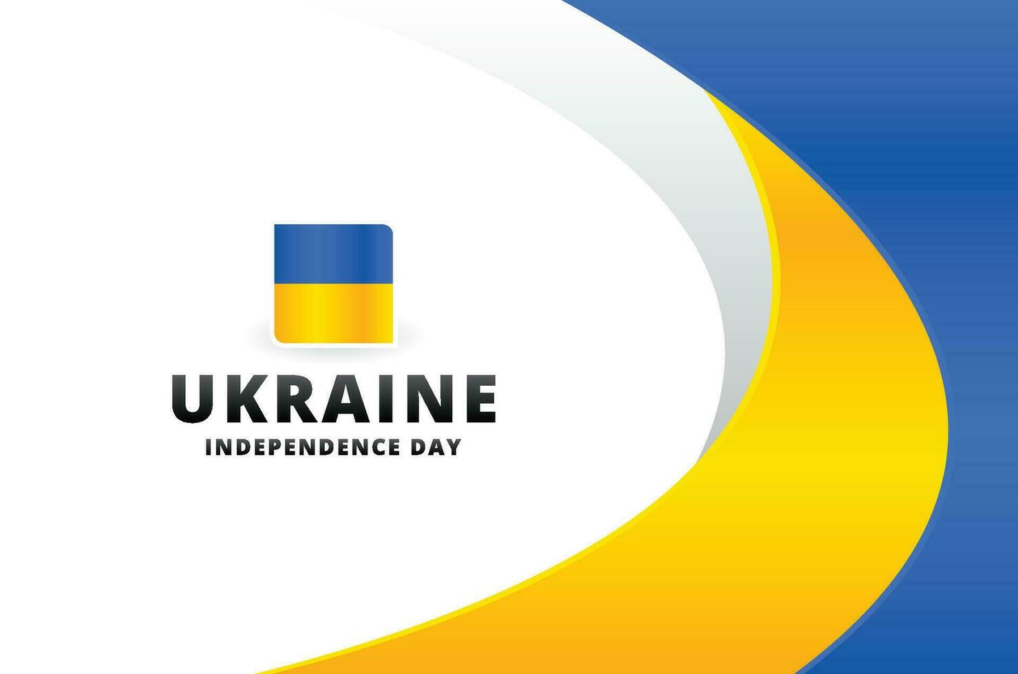 Ukraine indépendance journée conception célébrer vecteur