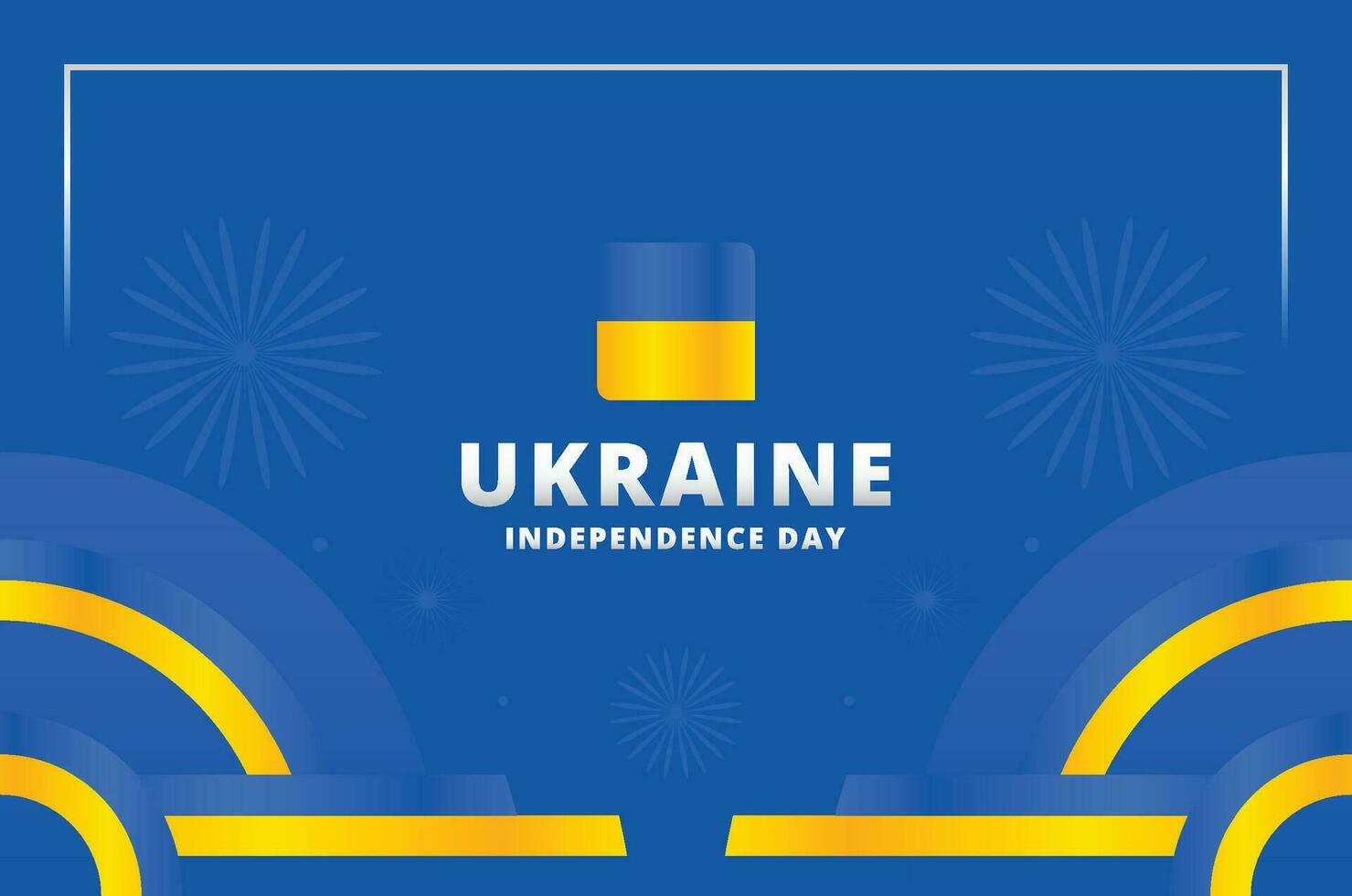 Ukraine indépendance journée conception célébrer vecteur