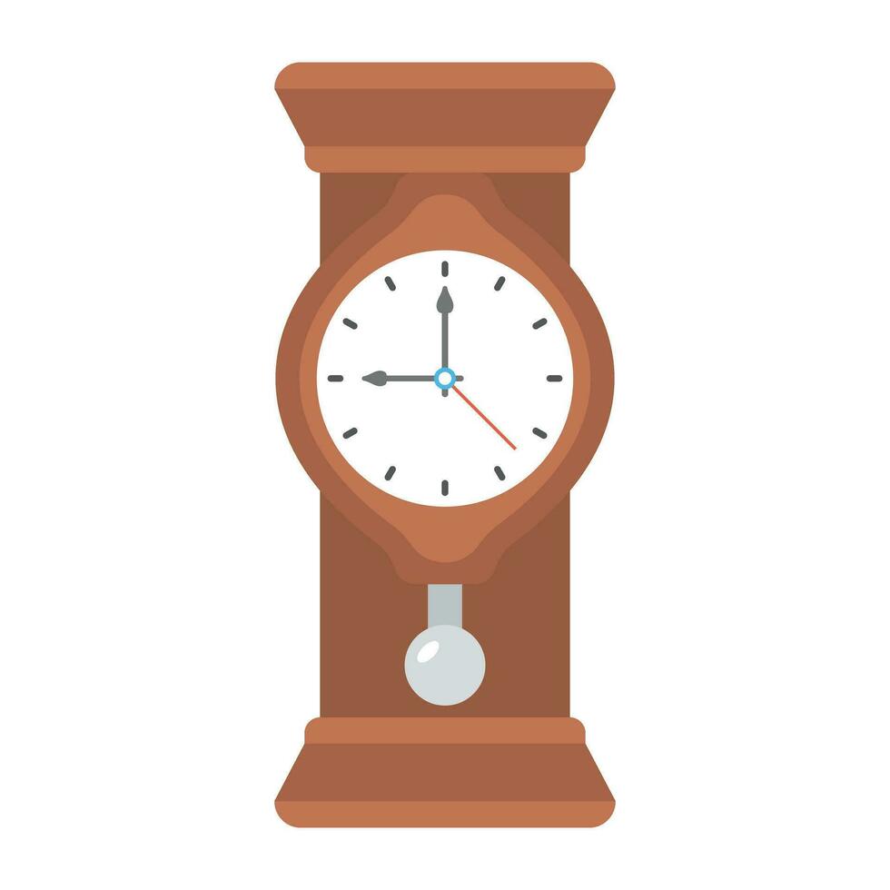antique l'horloge avec pendule, chronométrage élément vecteur