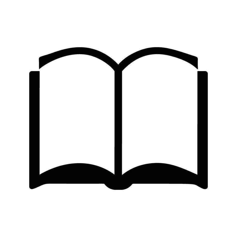 livre icône. éducation signe. ouvert livre symbole. vecteur