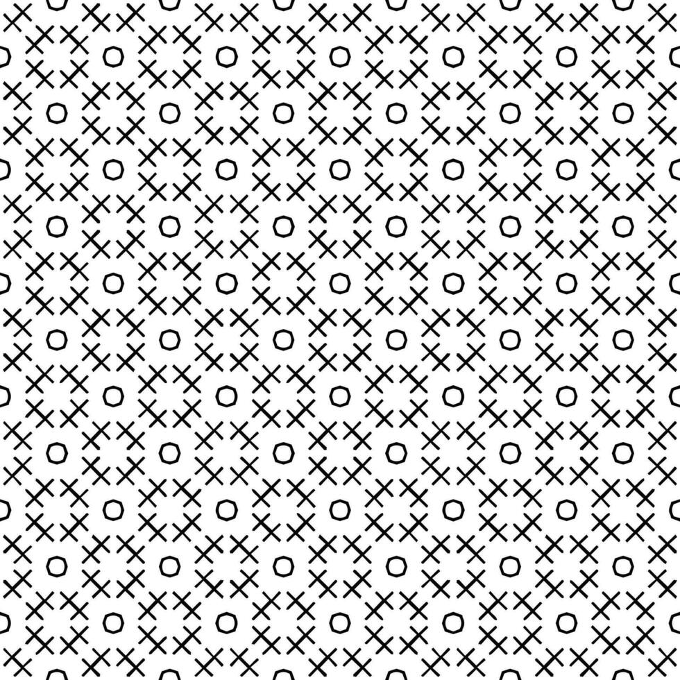 motif abstrait sans couture noir et blanc. arrière-plan et toile de fond. conception ornementale en niveaux de gris. vecteur