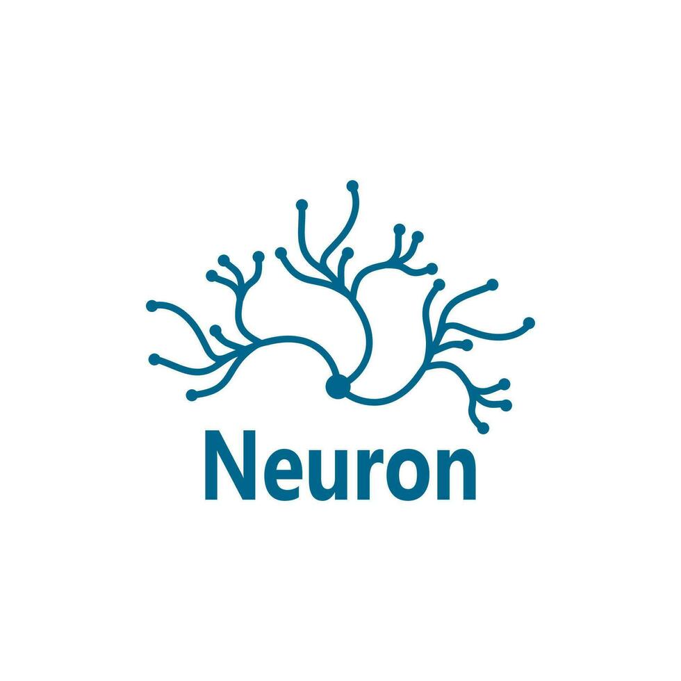 neurone logo et symbole vecteur modèle
