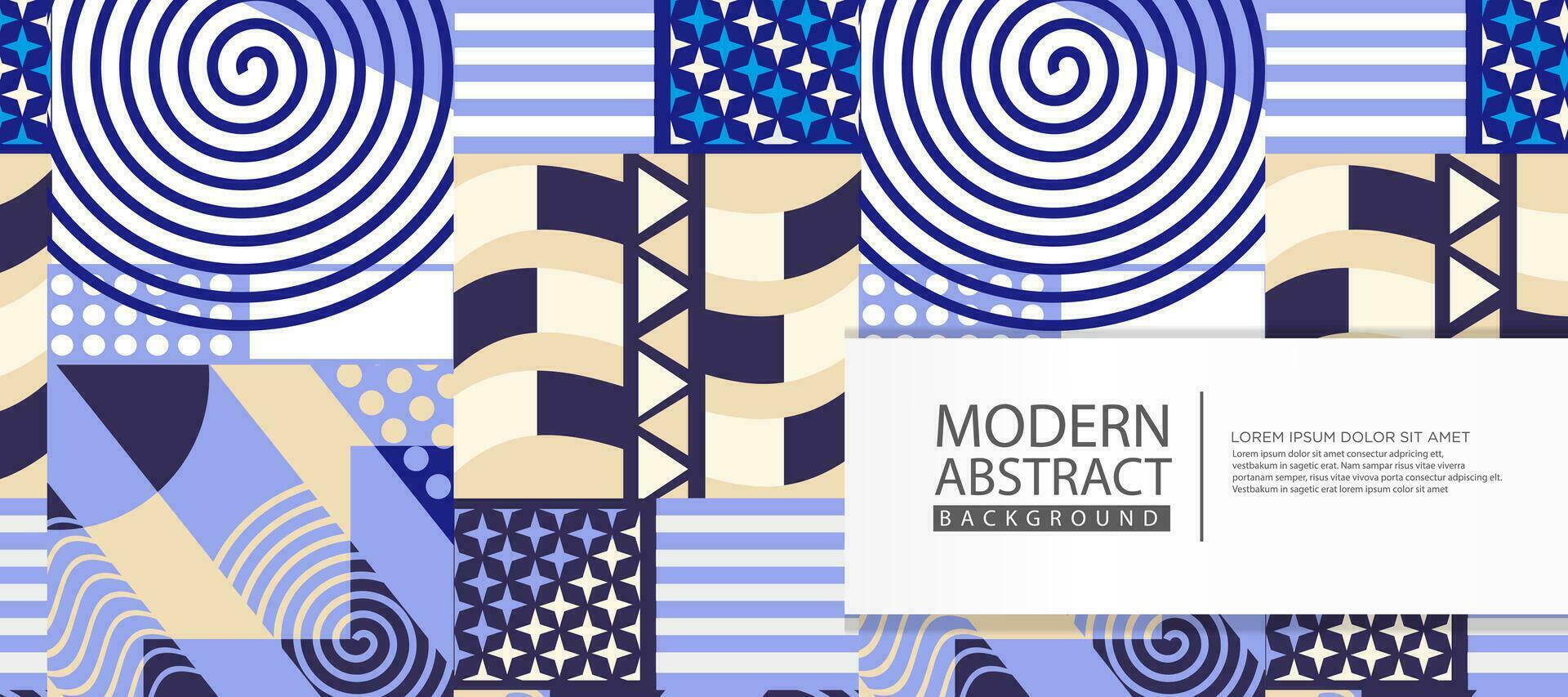 moderne abstrait Contexte avec géométrique ouvrages d'art conception, Facile formes et Les figures. vecteur illustration