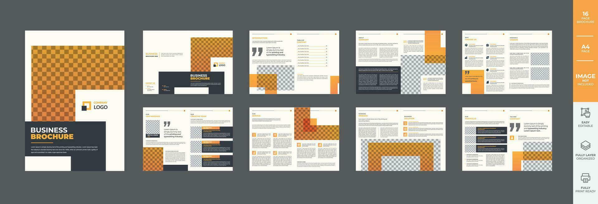 Créatif annuel rapport entreprise profil affaires proposition polyvalent brochure modèle conception vecteur