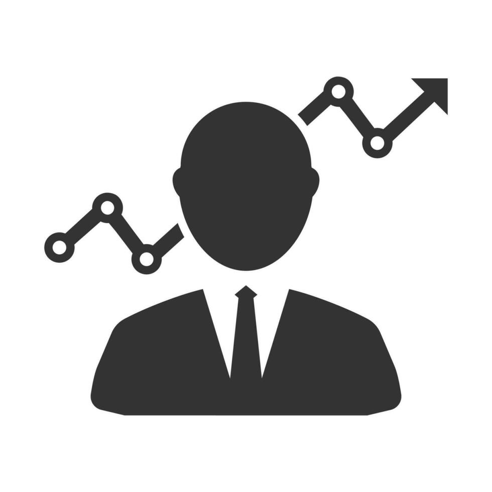 vecteur illustration de employé bénéfices icône dans foncé Couleur et blanc Contexte