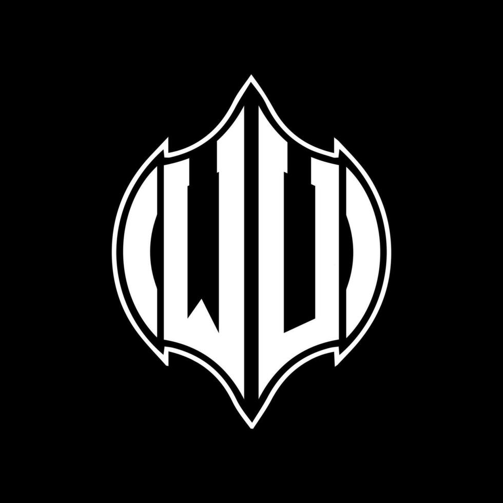 wu lettre logo conception. wu Créatif monogramme initiales lettre logo concept. wu unique moderne plat abstrait vecteur lettre logo conception.