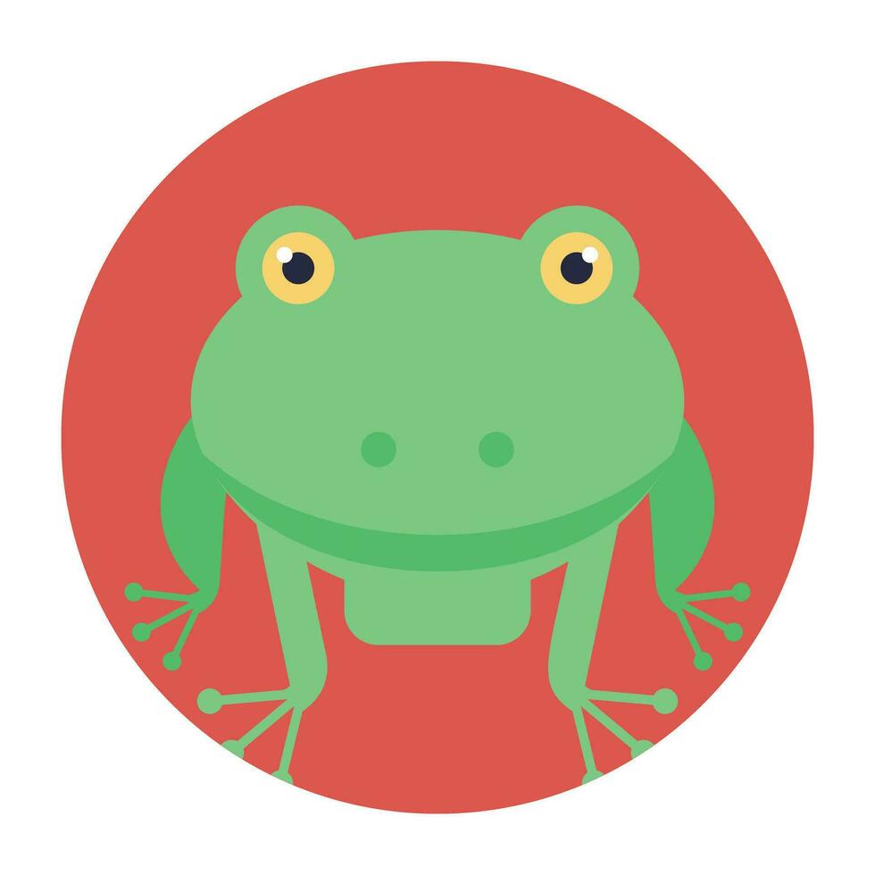 crapaud est une commun Nom pour certain grenouilles. comme grenouilles, crapauds sont amphibiens vecteur