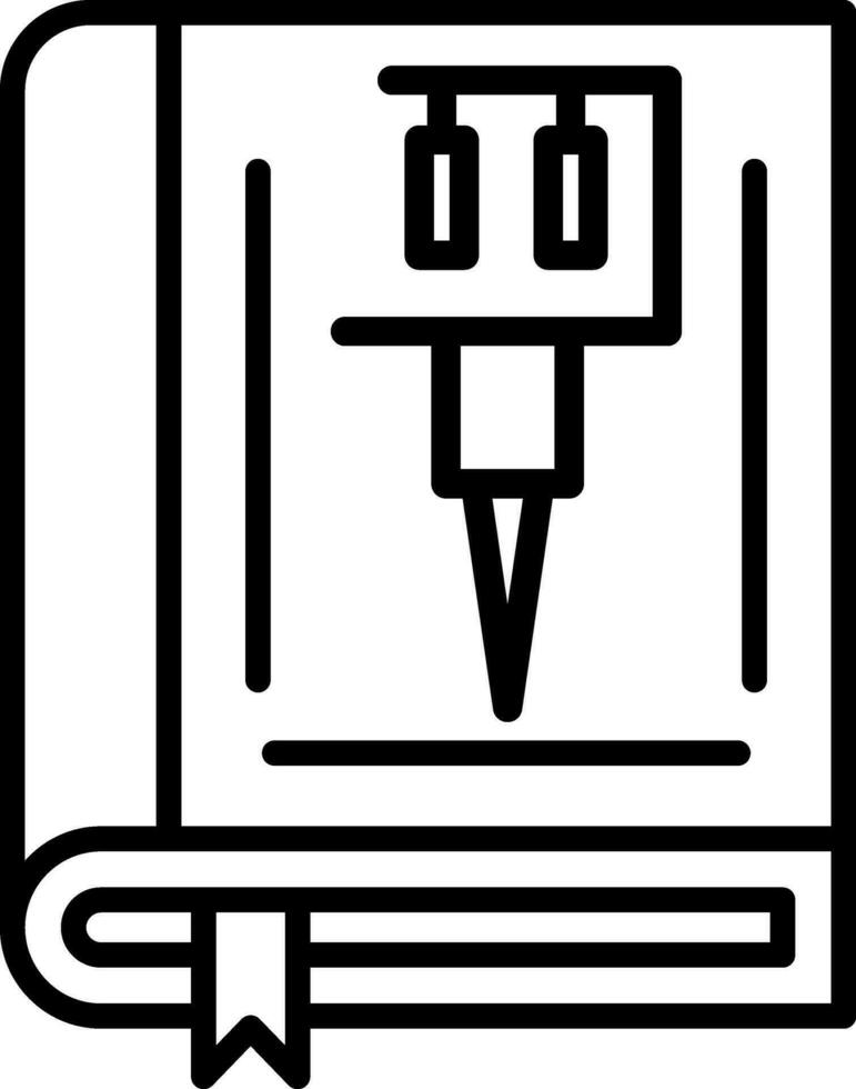 conception d'icône de vecteur de livre