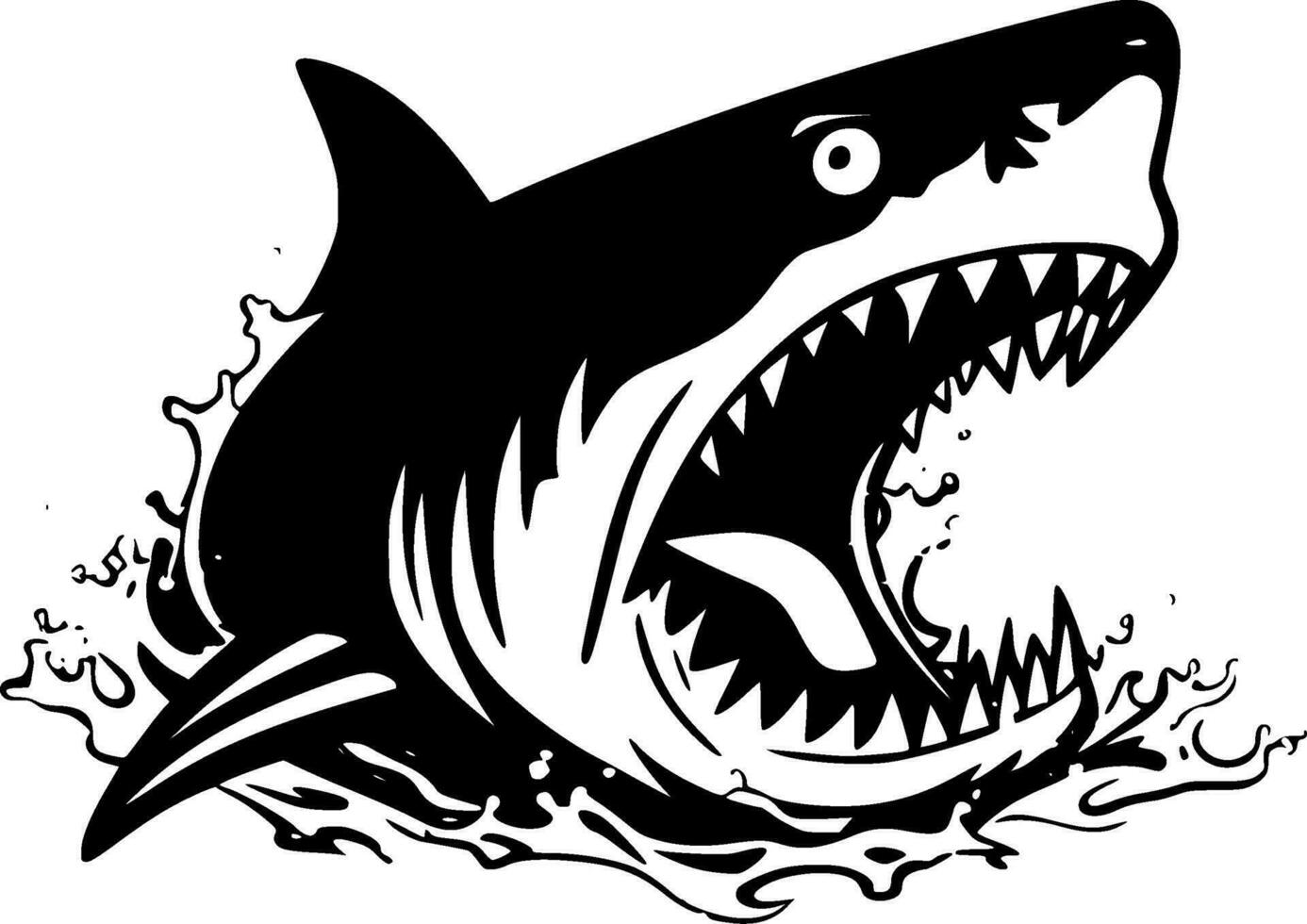 requin - haute qualité vecteur logo - vecteur illustration idéal pour T-shirt graphique