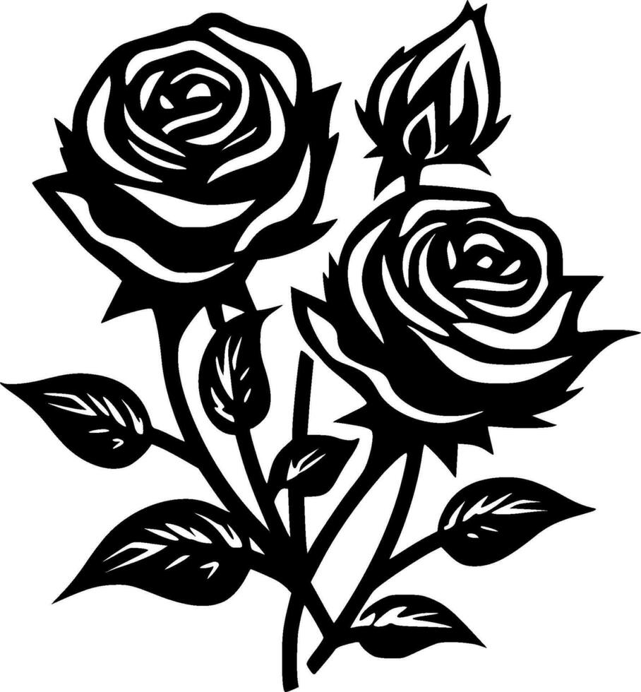 des roses - haute qualité vecteur logo - vecteur illustration idéal pour T-shirt graphique