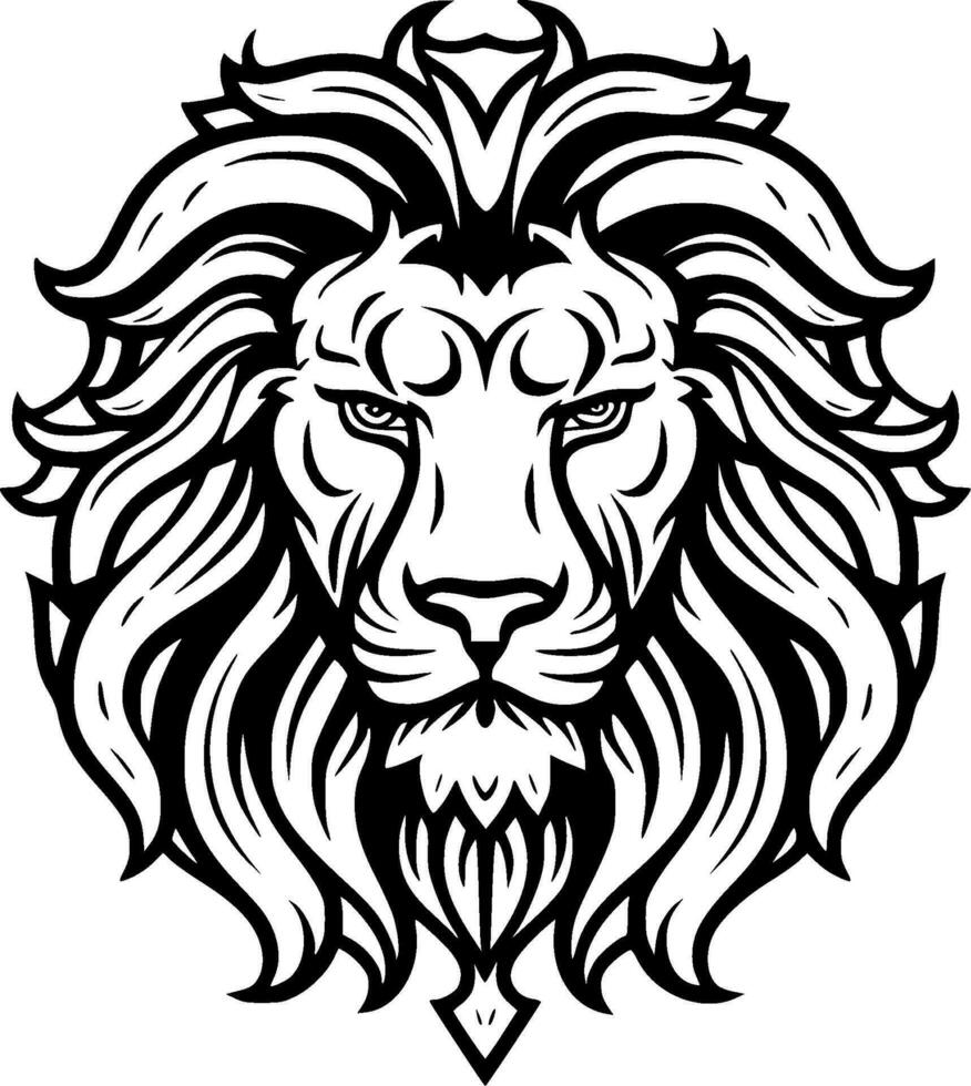 lion, minimaliste et Facile silhouette - vecteur illustration