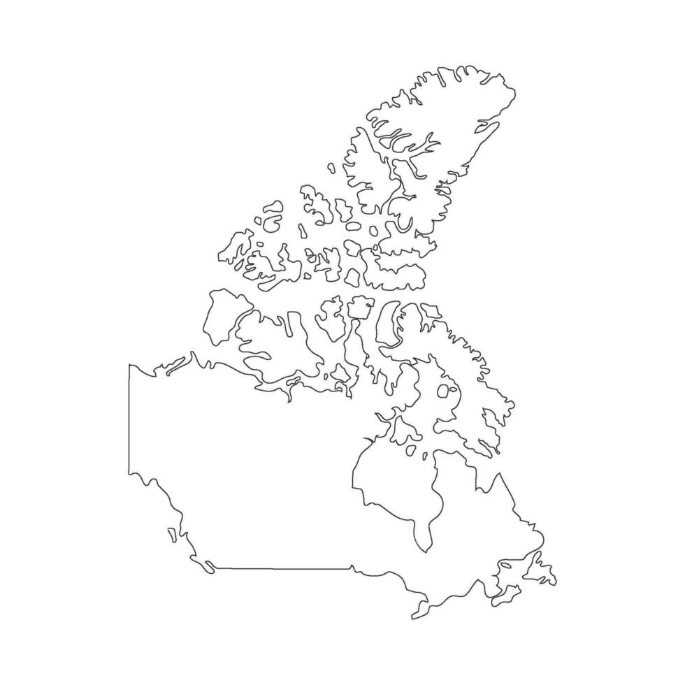 Canada carte icône vecteur