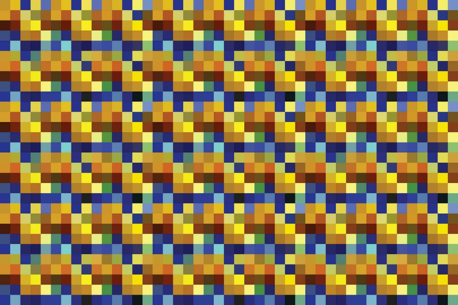 pixélisé coloré vibrant géométrique la grille moderne abstrait pixel bruit vecteur texture, tuile sans couture modèle Contexte