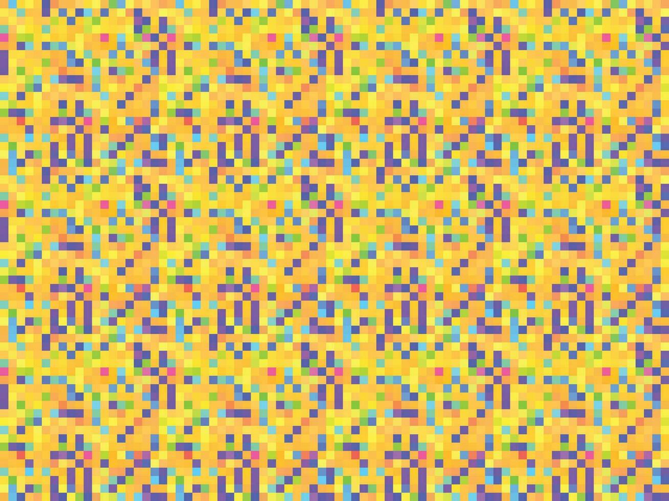 pixélisé coloré vibrant géométrique la grille moderne abstrait pixel bruit vecteur texture, tuile sans couture modèle Contexte