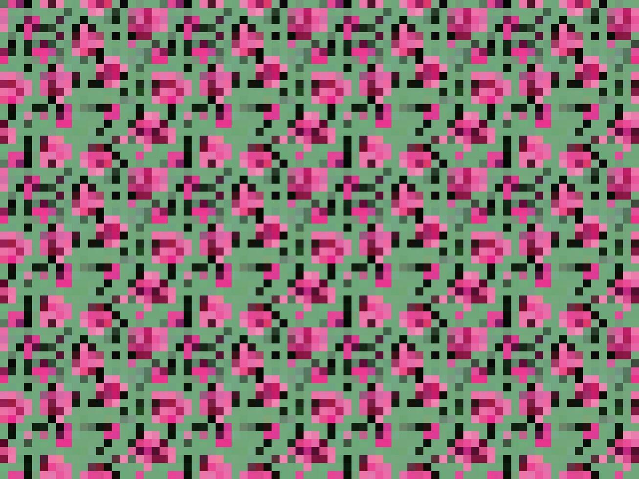 pixélisé coloré vibrant géométrique la grille moderne abstrait pixel bruit vecteur texture, tuile sans couture modèle Contexte