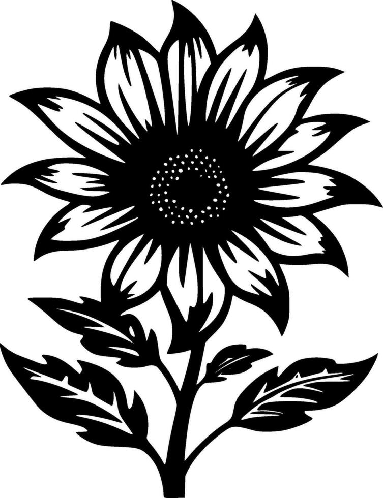 fleur - minimaliste et plat logo - vecteur illustration