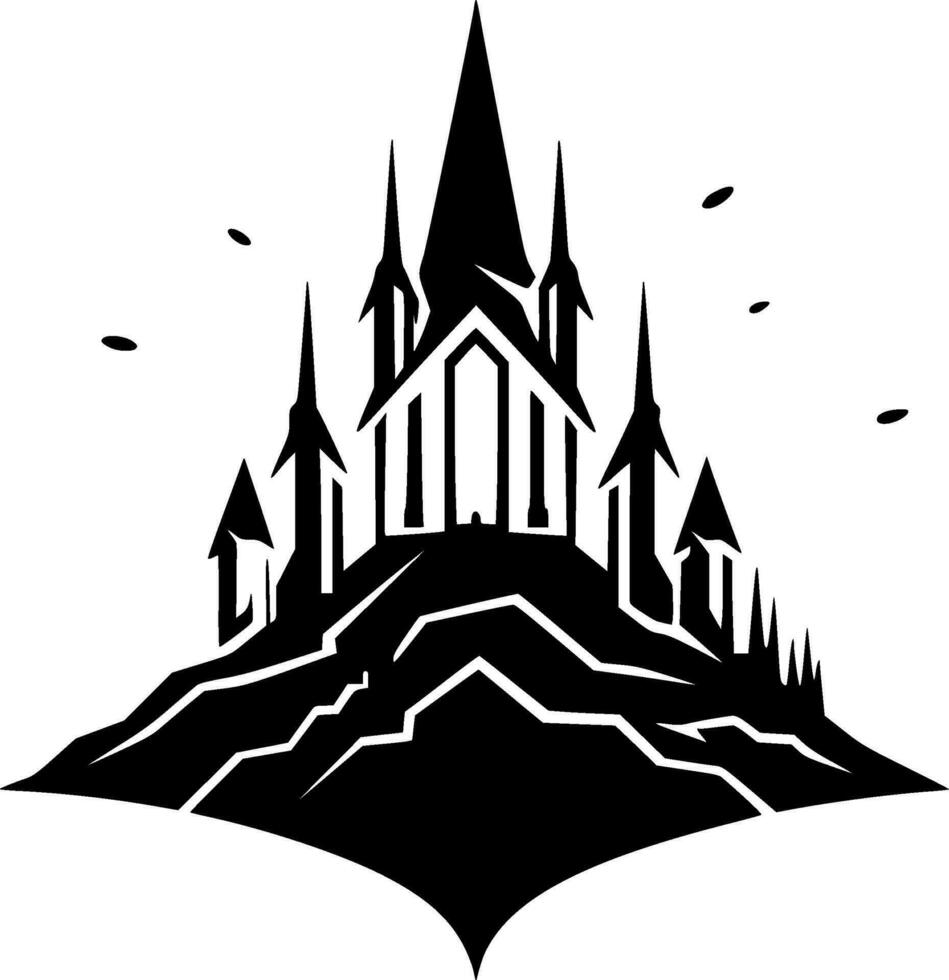gothique, noir et blanc vecteur illustration