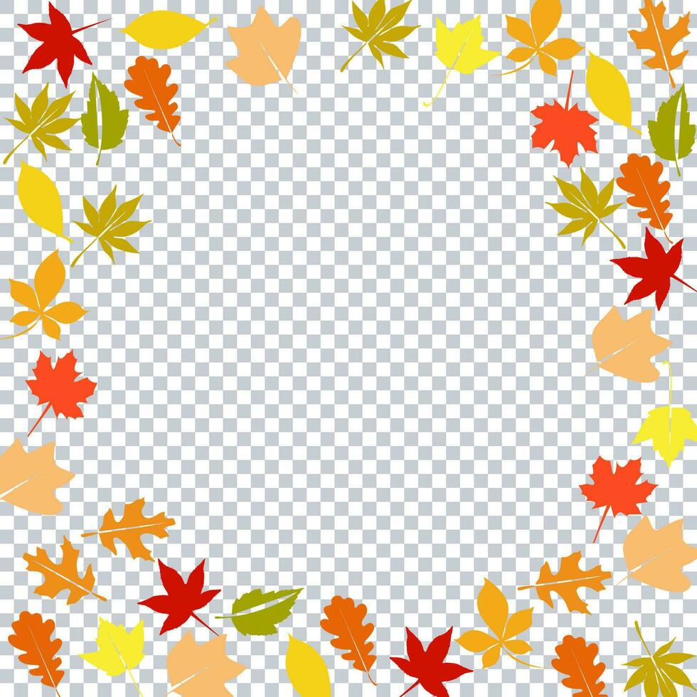 chute coloré l'automne feuilles. vecteur illustration. eps10.