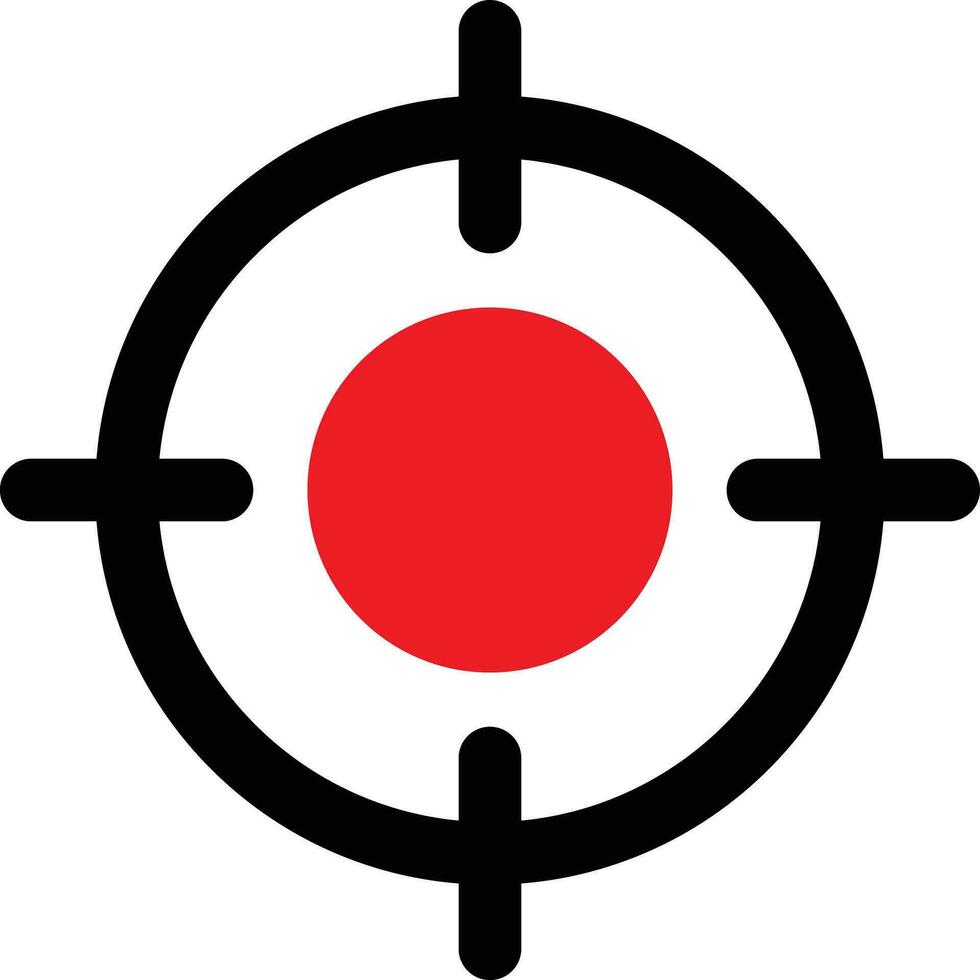 cible icône symbole icône sur une blanc Contexte vecteur