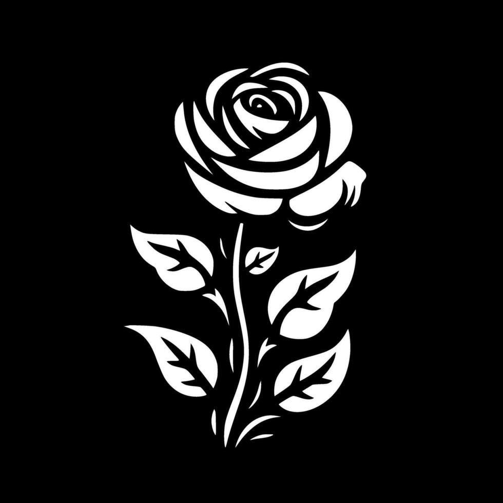 fleurs - minimaliste et plat logo - vecteur illustration