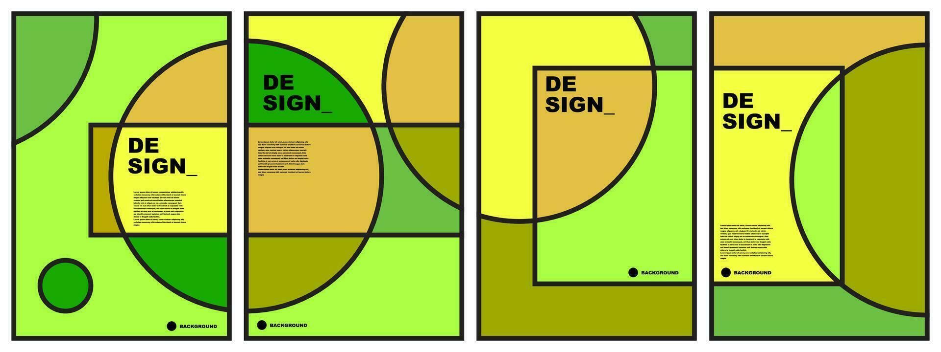 abstrait plat Contexte ensemble pour bannière, affiche, modèle, conception, prospectus, brochure, etc vecteur