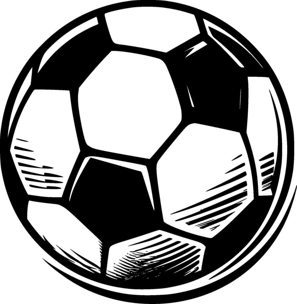 football, noir et blanc vecteur illustration
