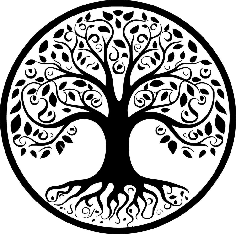 arbre - haute qualité vecteur logo - vecteur illustration idéal pour T-shirt graphique