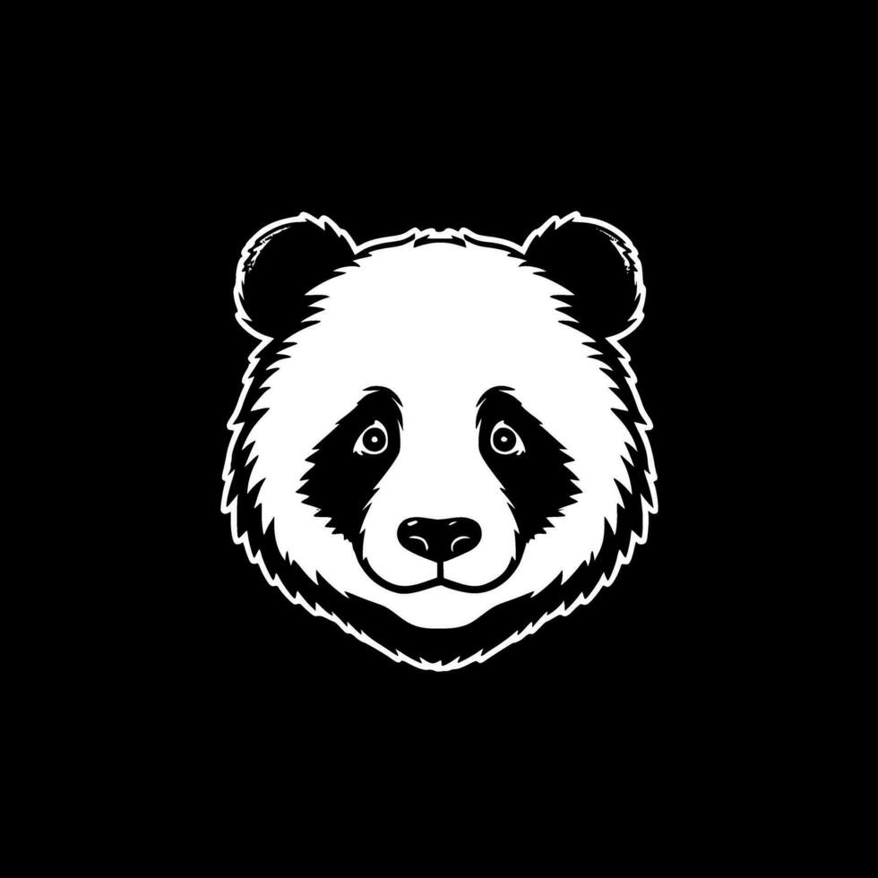 Panda, minimaliste et Facile silhouette - vecteur illustration
