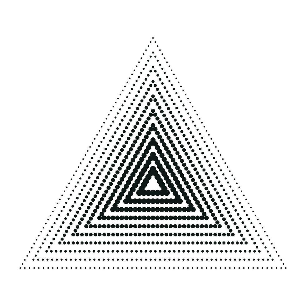 demi-teinte Triangles, demi-teinte points modèle. vecteur demi-teinte géométrique points