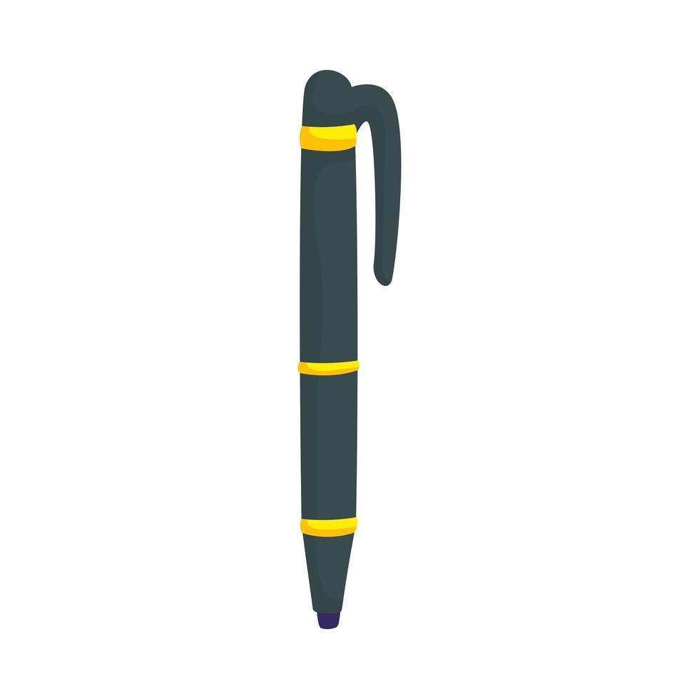 conception de vecteur d'icône de stylo isolé