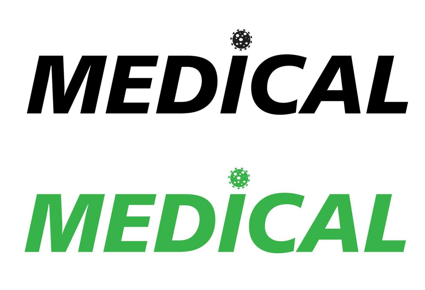 médical laboratoire logo concept, logotype modèle, médical logo dessin maquette vecteur illustration