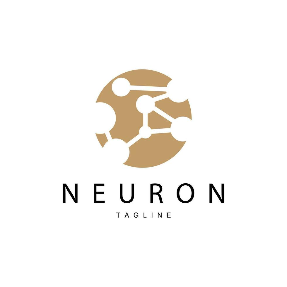 neurone logo, cel ADN réseau vecteur, et particule technologie, Facile illustration modèle conception vecteur