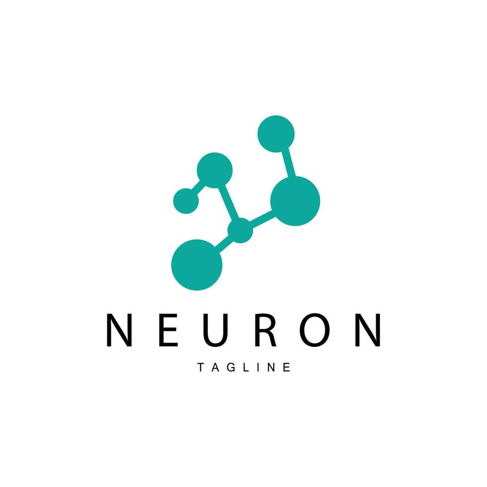 neurone logo, cel ADN réseau vecteur, et particule technologie, Facile illustration modèle conception vecteur