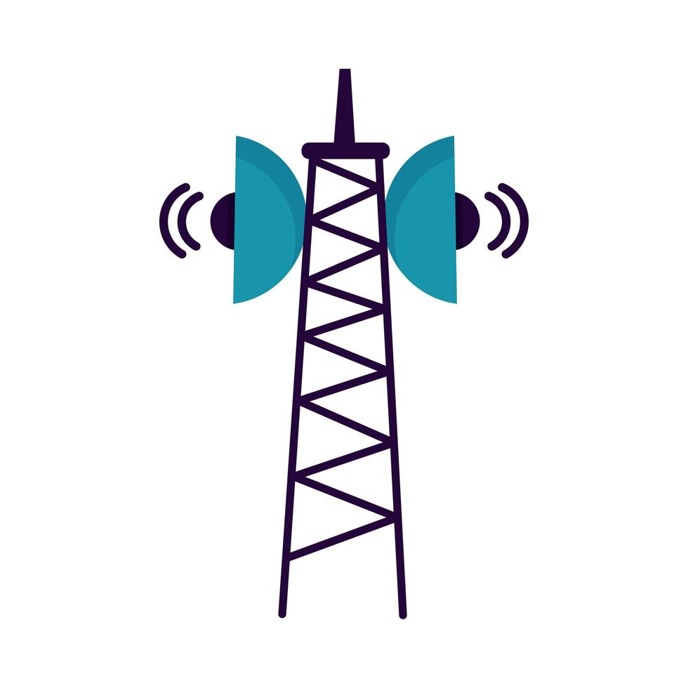 conception de vecteur d'icône d'antenne isolé