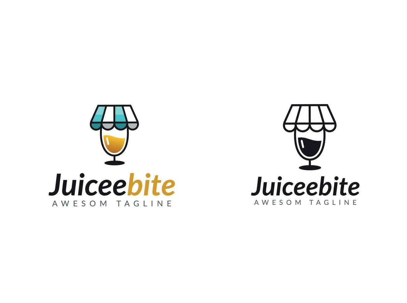 en ligne jus logo - jus affaires logo - jus site -mixte Frais jus logo - juteux verre vecteur - boutique jus logo