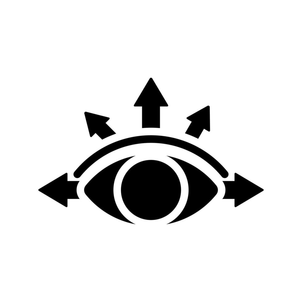 vision icône, vecteur logo, isoler sur une blanc Contexte