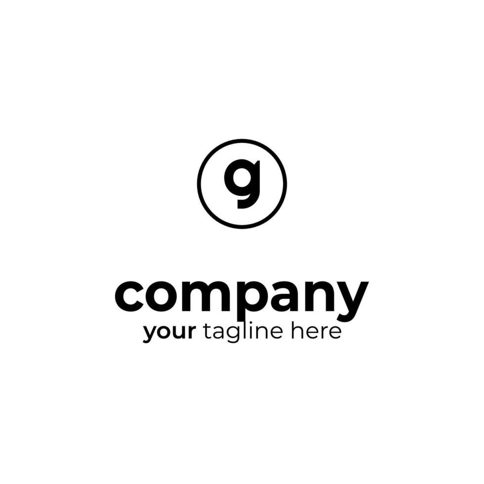 symbole g lettre logo sur blanc arrière-plan, pouvez être utilisé pour art entreprises, des sports, etc vecteur