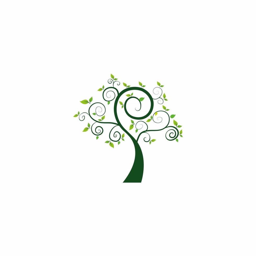 racine de l'illustration du logo de l'arbre - silhouette vecteur modèle moderne d'un arbre