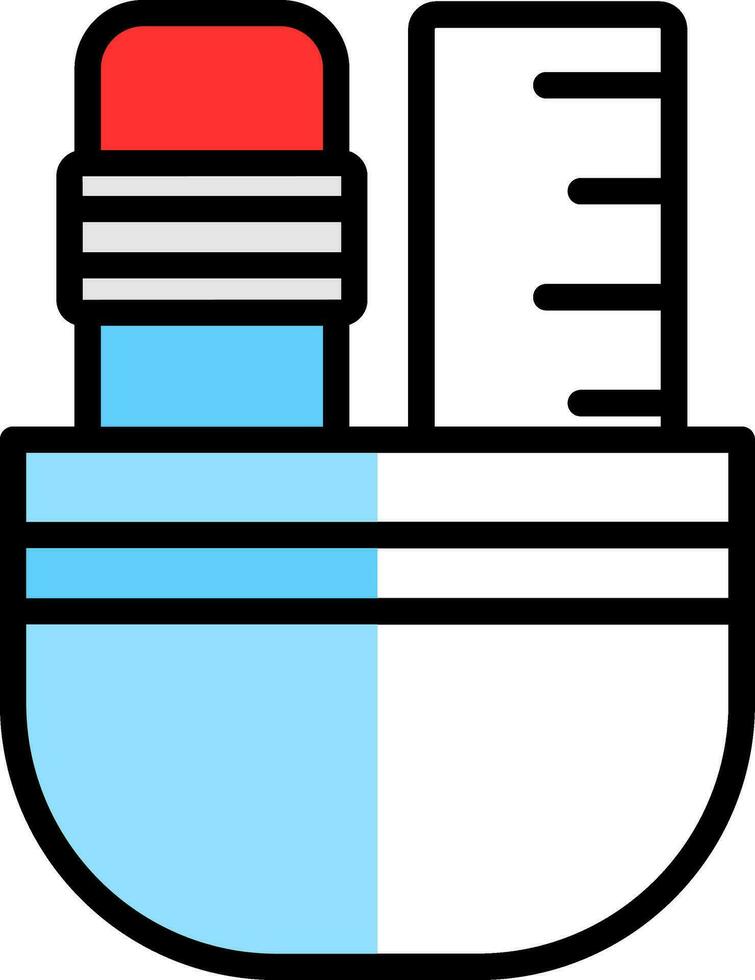 conception d'icône vecteur étui à crayons