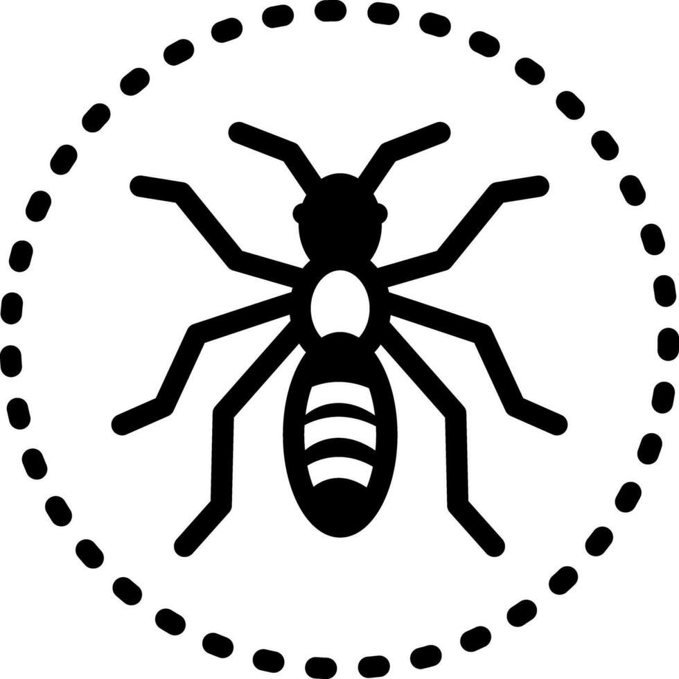 solide icône pour fourmis vecteur