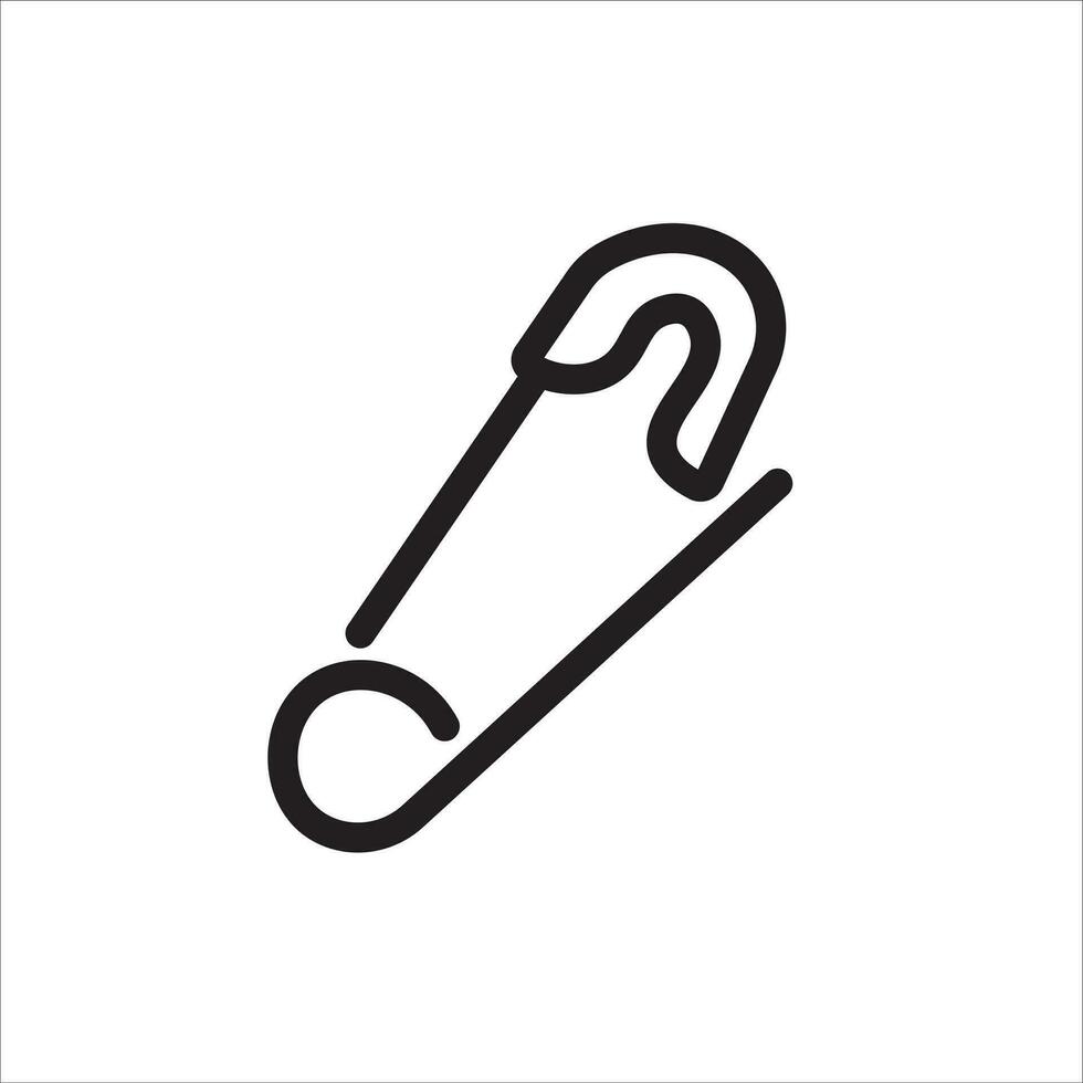 sécurité épingle icône vecteur illustration symbole