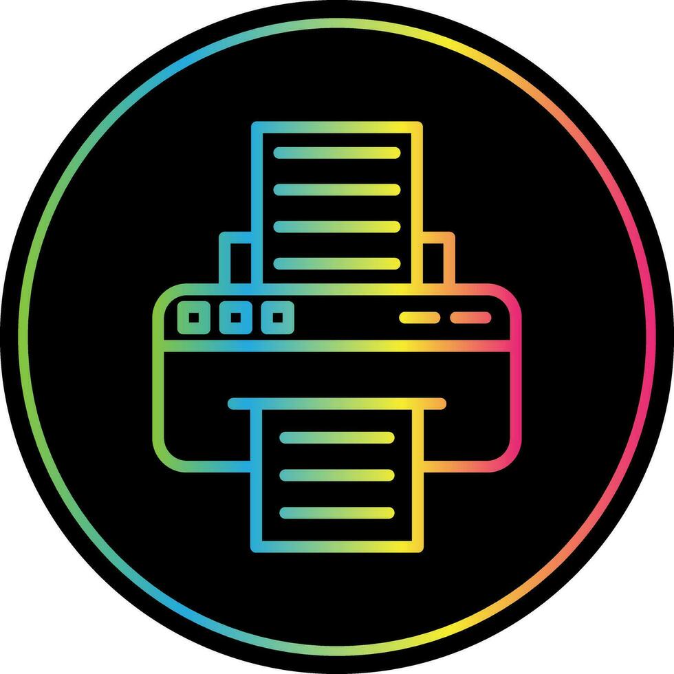 conception d'icône de vecteur d'imprimante