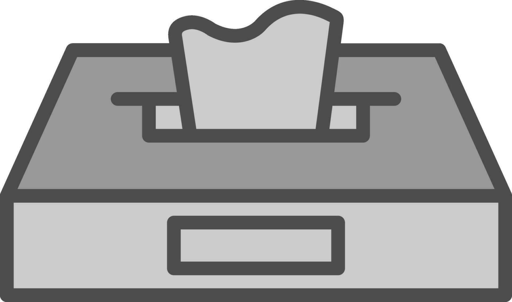 conception d'icône vectorielle de boîte à mouchoirs vecteur