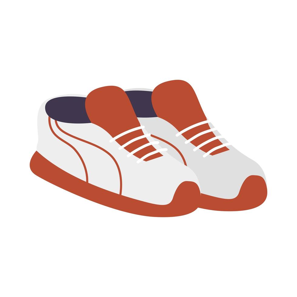 chaussures de tennis jeune accessoire icône vecteur