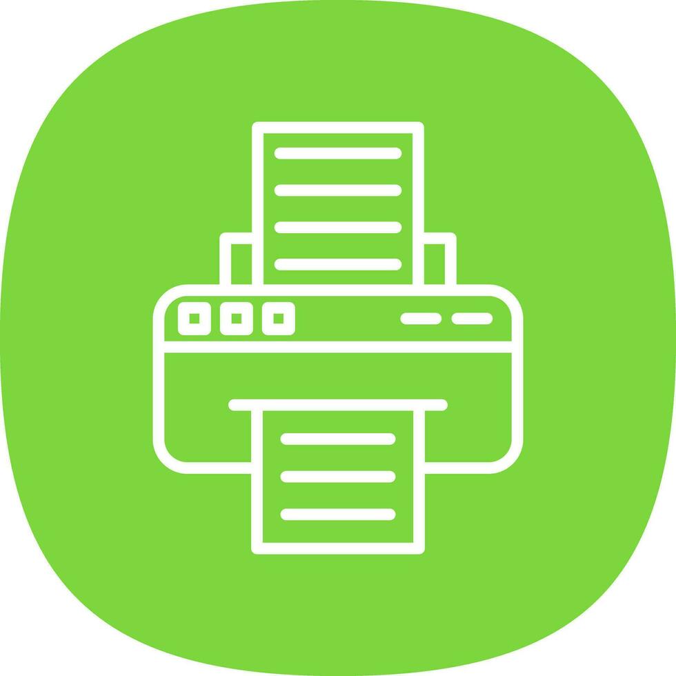 conception d'icône de vecteur d'imprimante