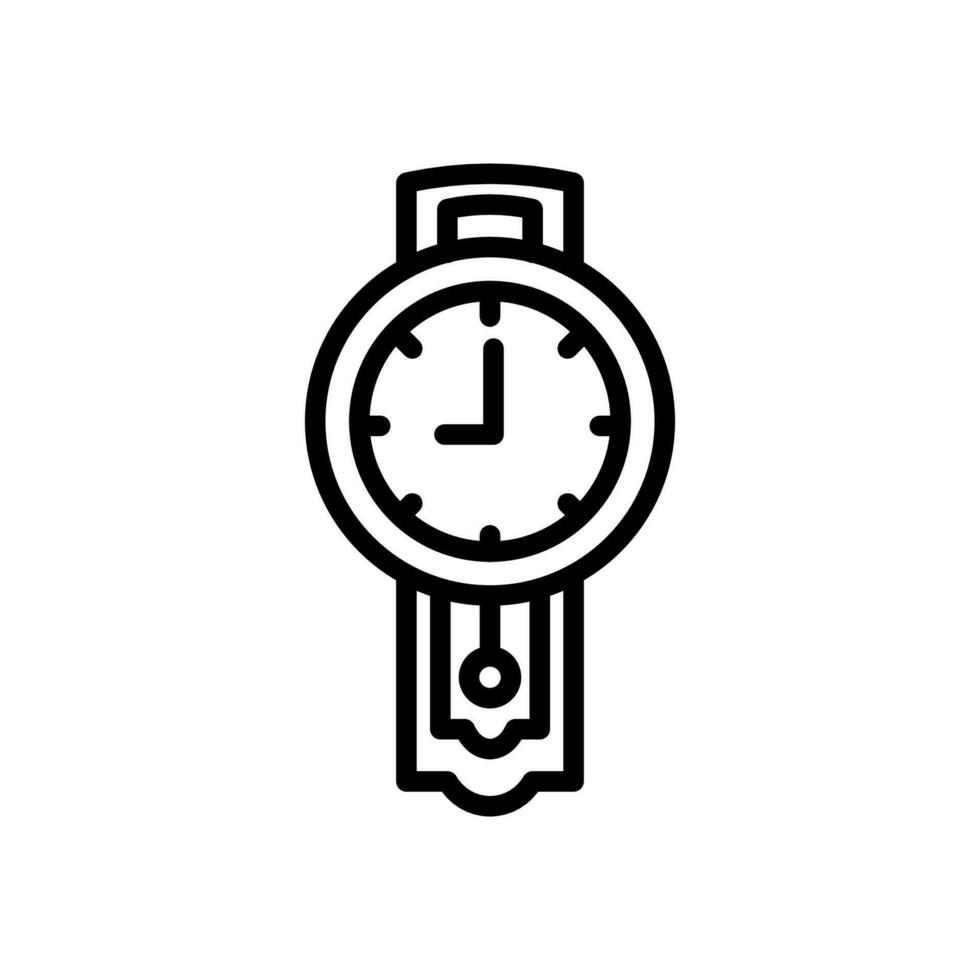mur l'horloge icône dans vecteur. logotype vecteur
